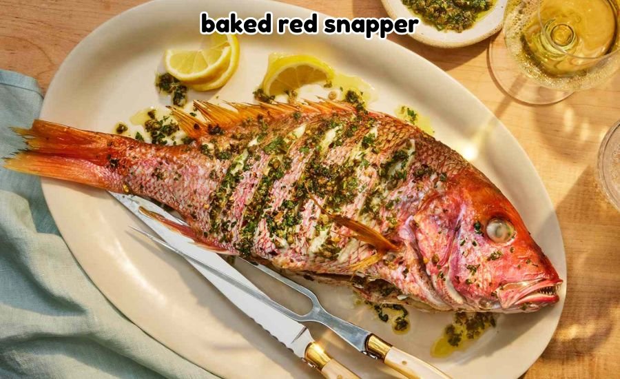 baked red snapper