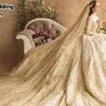 gold wedding gown